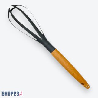 Eleganter Schneebesen mit Holzgriff & Kunststoff-Kopf – 31 cm – Hitzebeständig & Pflegeleicht