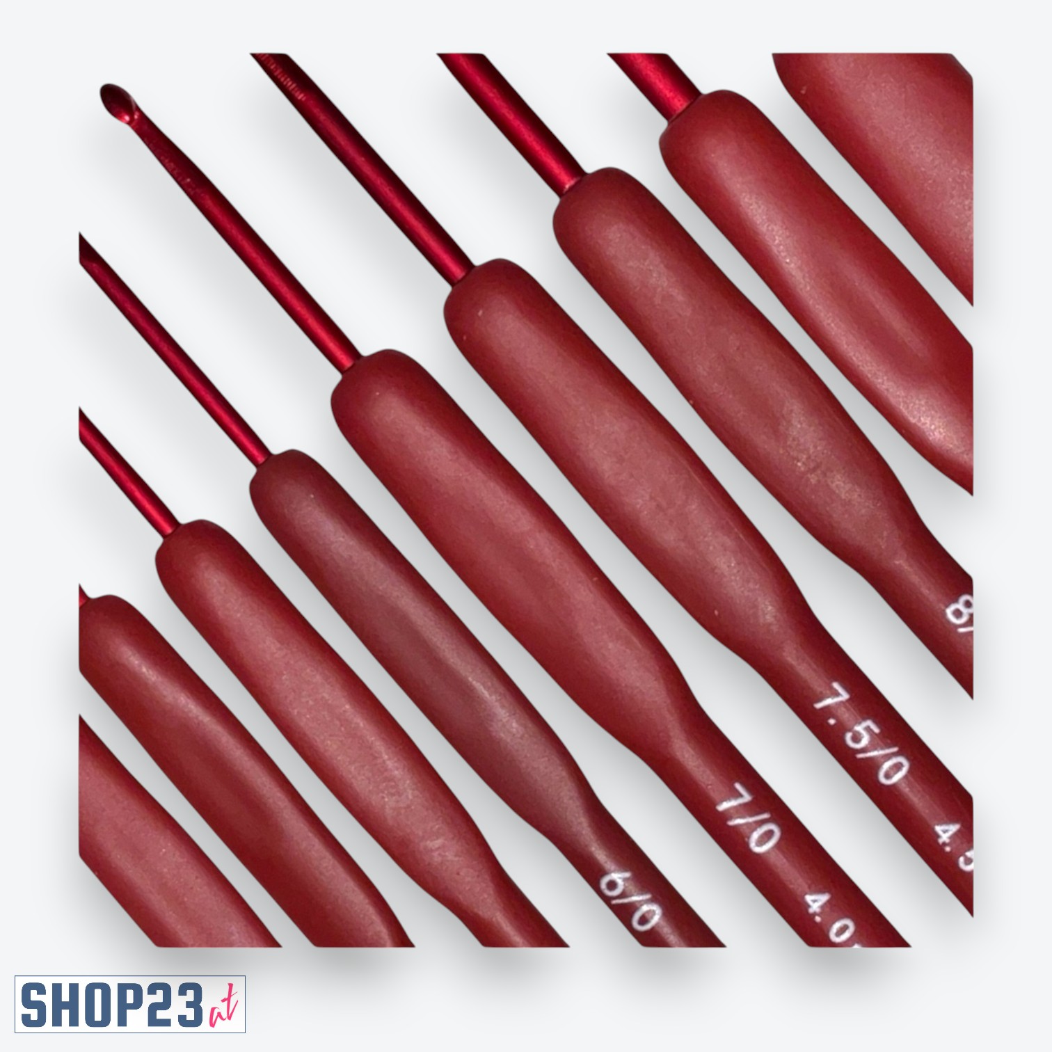 10-teiliges Häkelnadel-Set – Ergonomische Griffe & Aluminiumhaken – Größen 2,0–6,0 mm – Bild 2