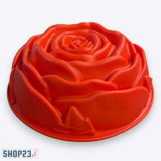 Silikon-Backform „Rose Cake“ – Ø 24 cm – 1,2 L – BPA-frei & hitzebeständig – Rot