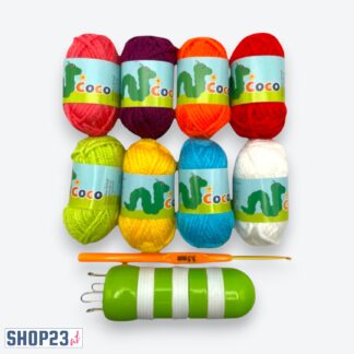 Gründl Coco Bastelset – Strickliesel Raupe für Kinder