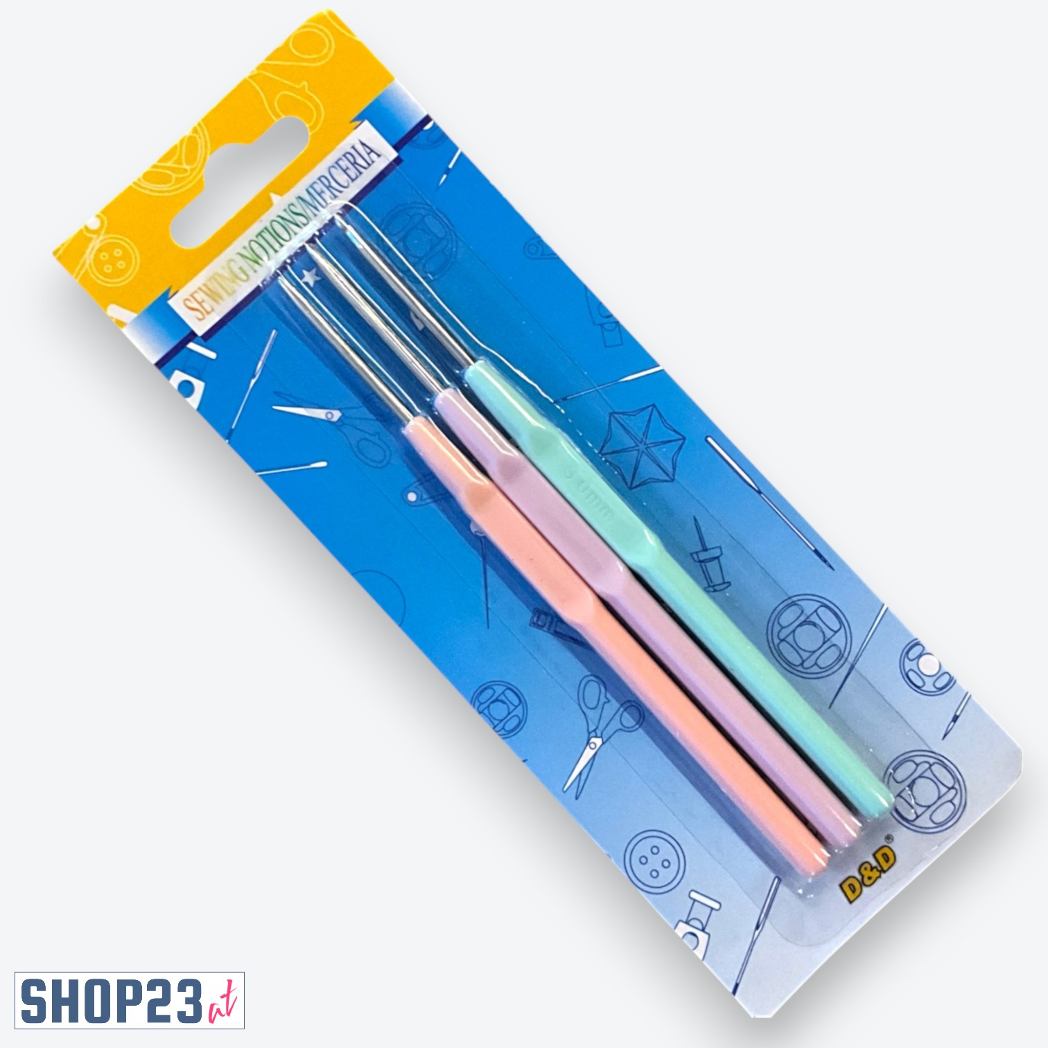 Ergonomisches Häkelnadel-Set Pastell (3-tlg.) – Bild 2