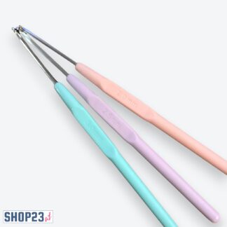 Ergonomisches Häkelnadel-Set Pastell (3-tlg.)