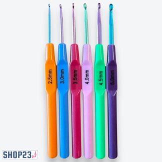 Häkelnadel-Set Ergonomisch & Farbcodiert (6-tlg.)